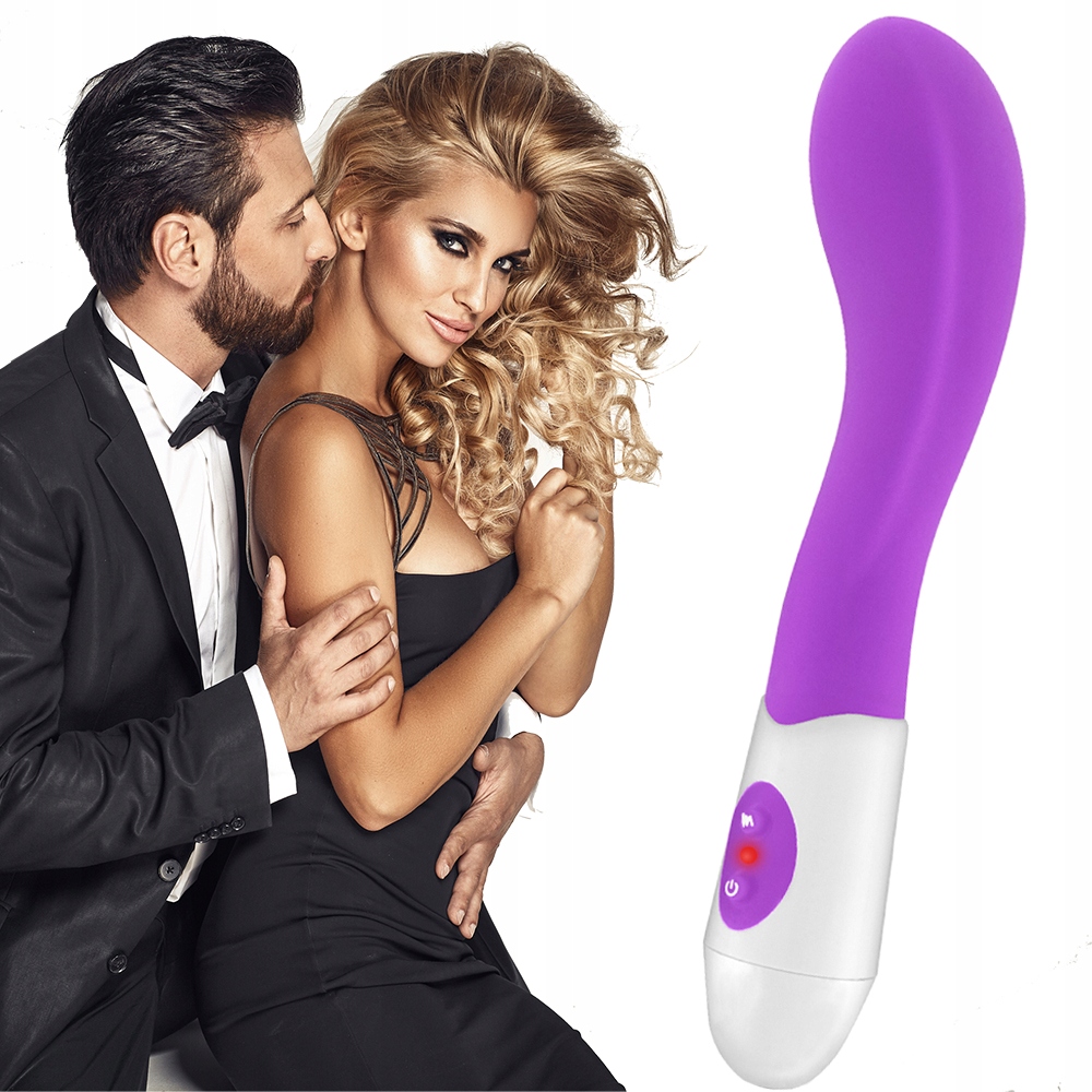 Seks wibrator z grubą główką. 10 wibracji, giętki