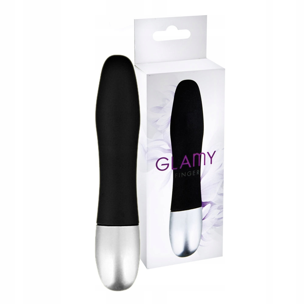 Czarny twardy wibrator, masażer intymny