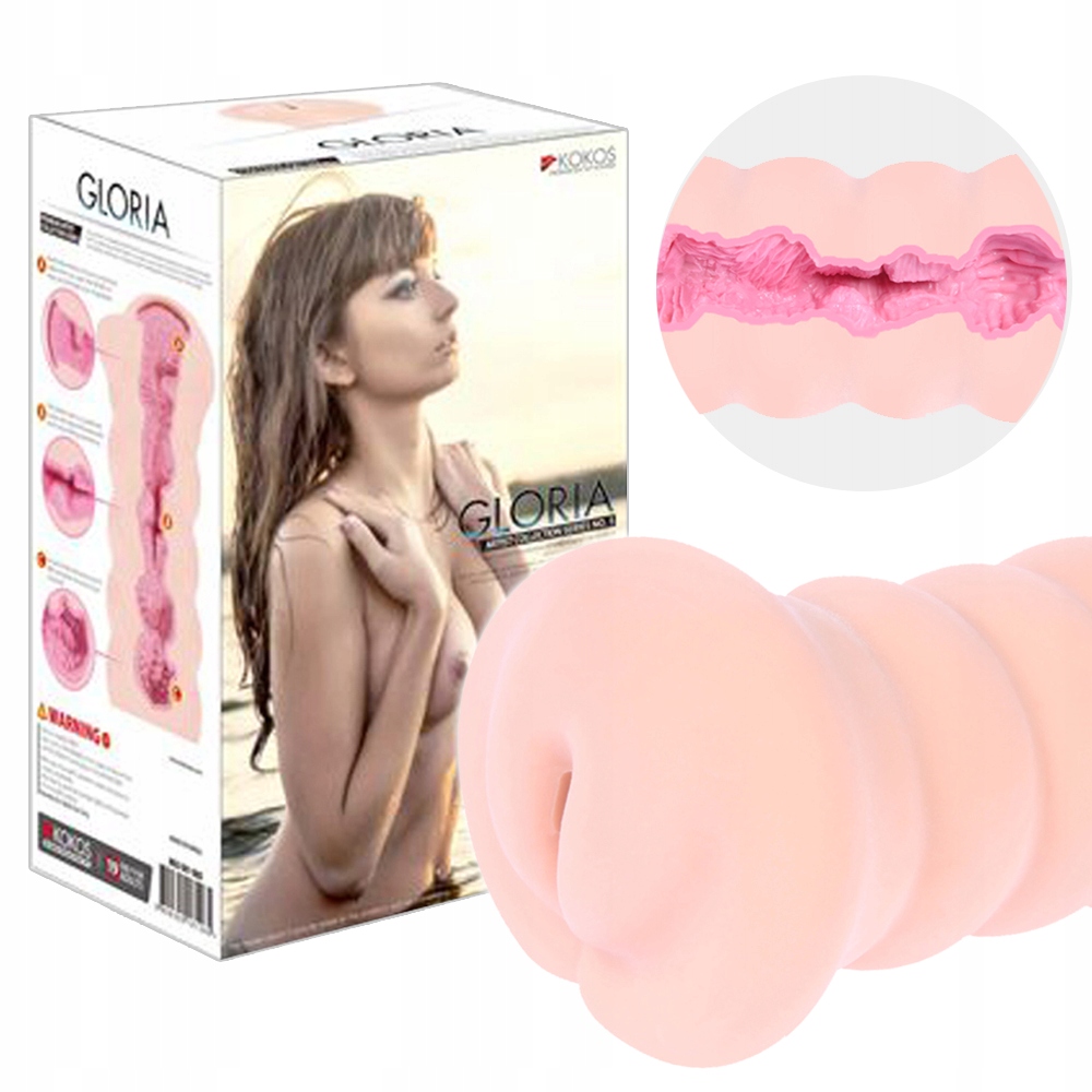 Masturbator Gloria, z wypustkami.