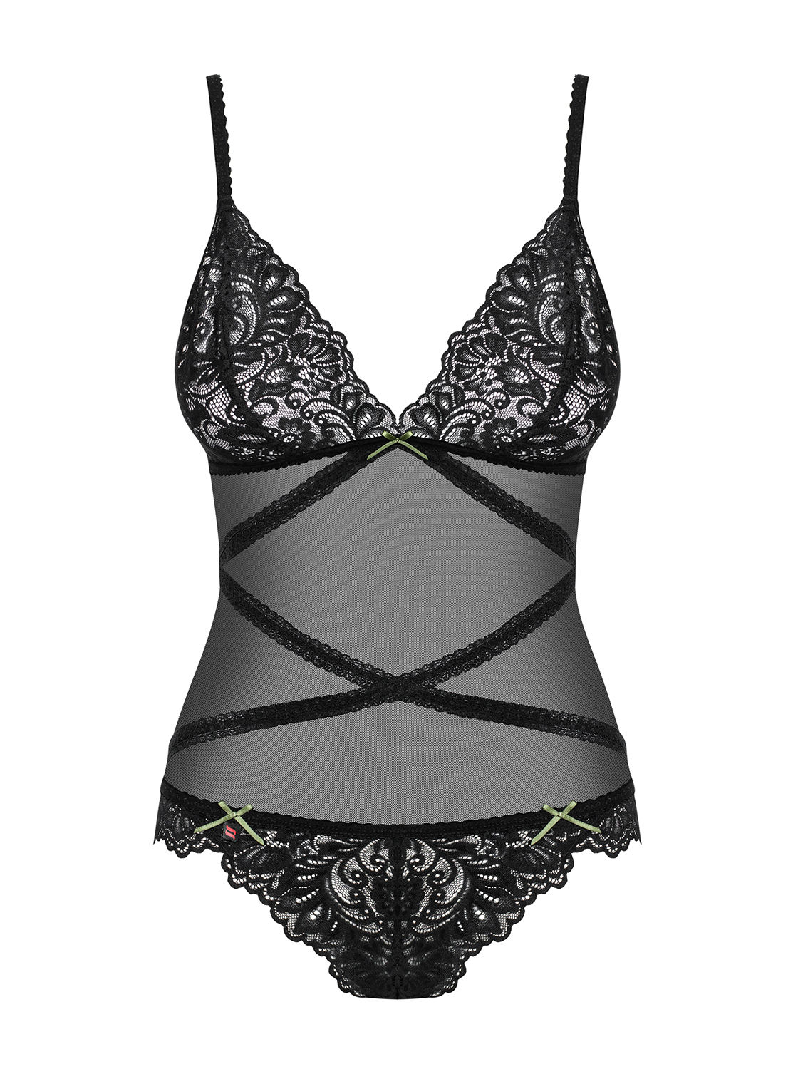 Body Bondea. Koronkowe wstawki, L/XL.