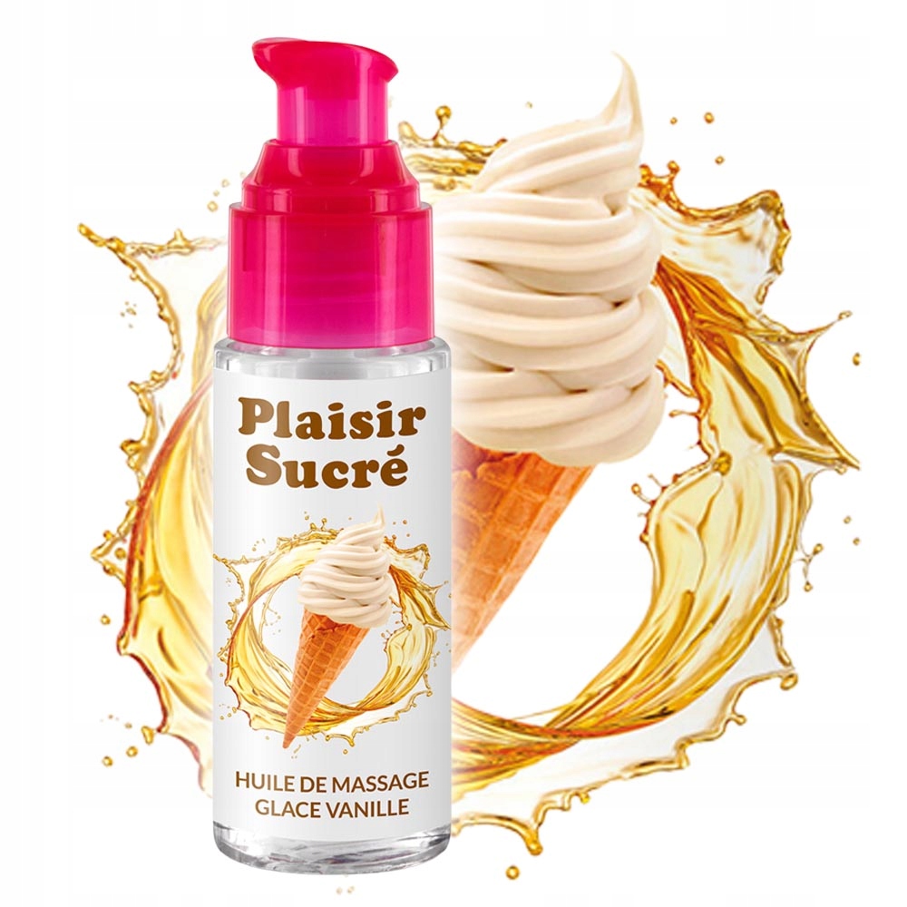 Olejek śliski do masażu erotycznego zapach lodów waniliowych 150 ml
