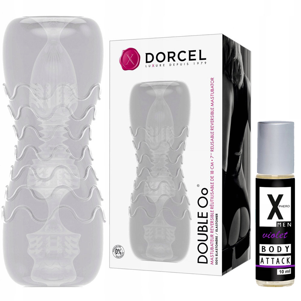 Pochwa sztuczna, dwustronna + perfumy gratis.