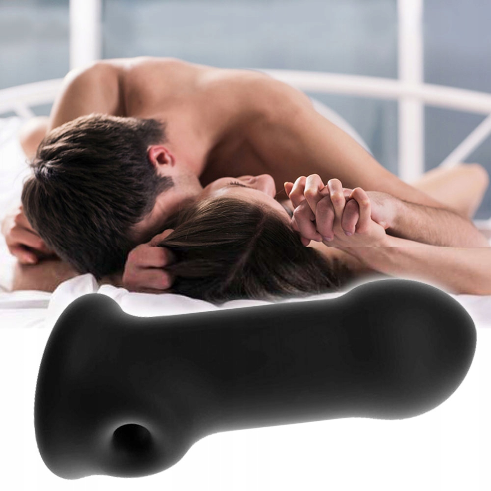 Przedłużka, nasadka na penisa, czarna + perfumy.