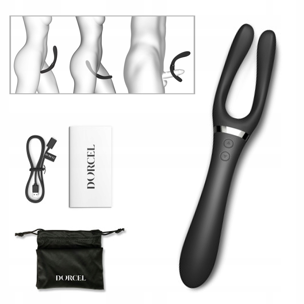 Wibrator, stymulator. Elastyczne ramiona 360°.