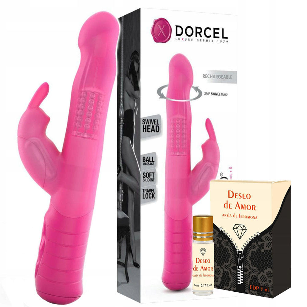 Wibrator z obrotową główką, masażer, mocny Perfumy