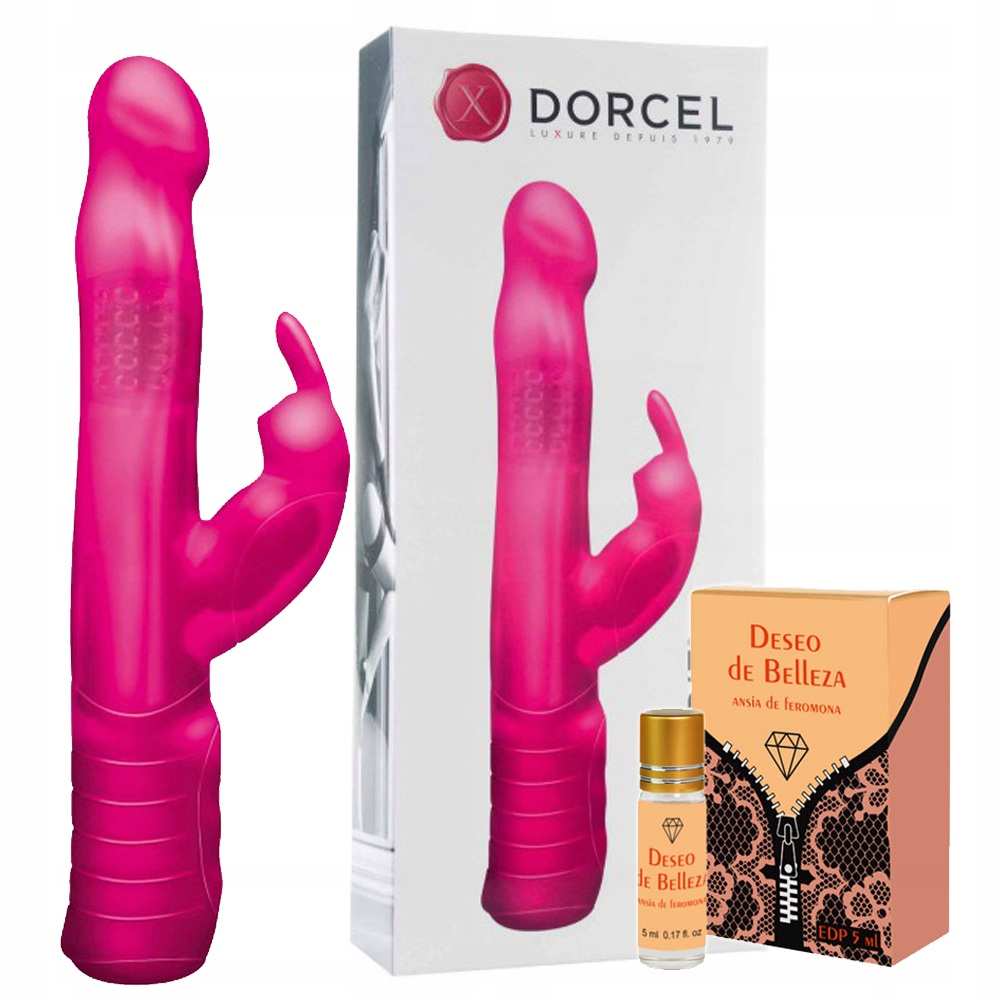 Wibrator rabbit wielofunkcyjny, bateryjny. Perfumy