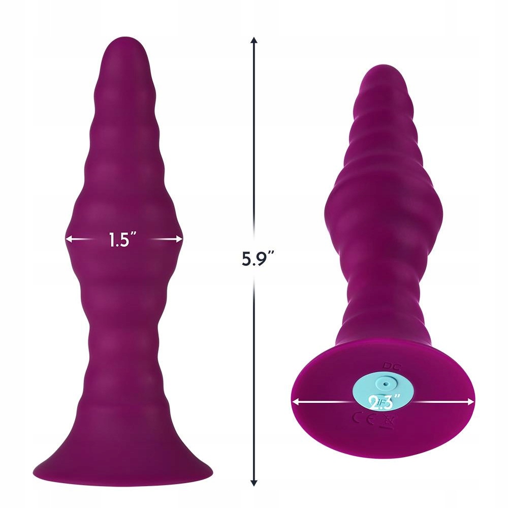 Wibrator wtyczka analna z pilotem.