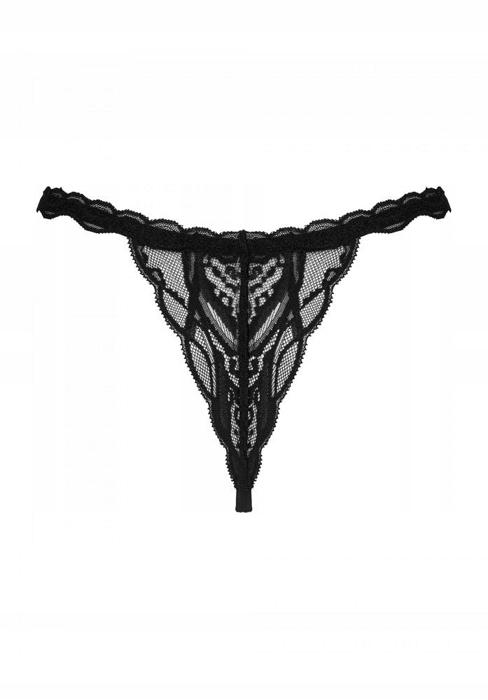 Stringi sznurowane, otwarty krok. Majtki S/M