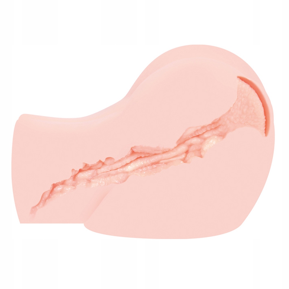 Masturbator, wypięte pośladki z ciasną pochwą.