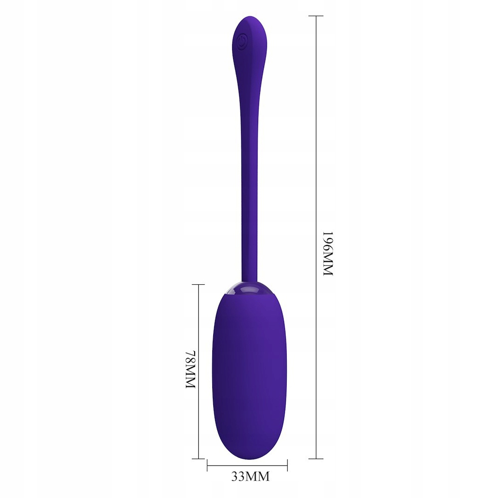 Jajeczko wibrujące dla kobiet, opływowy kształt. Intymny gadżet.