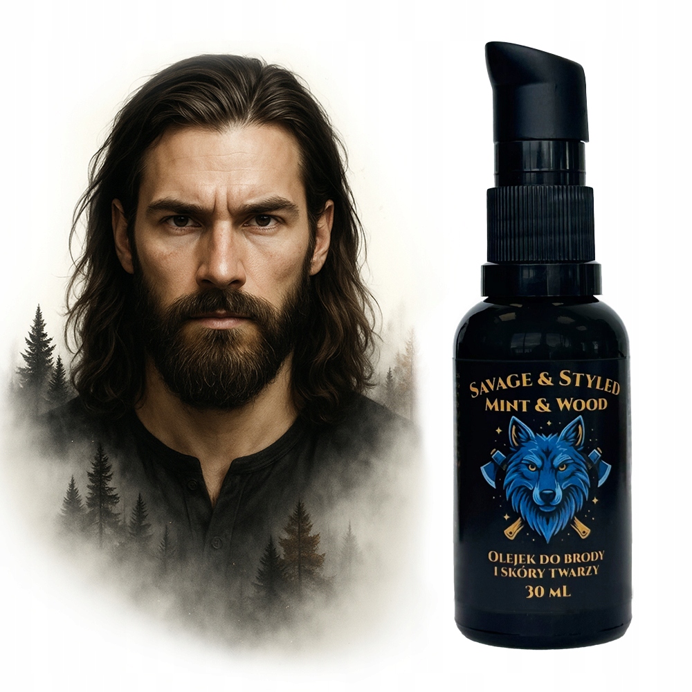 Olejek do brody i skóry twarzy, Savage & Style. Pielęgnujący, nawilżający!