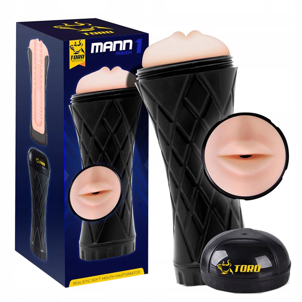 Masturbator z otworem w kształcie ust.
