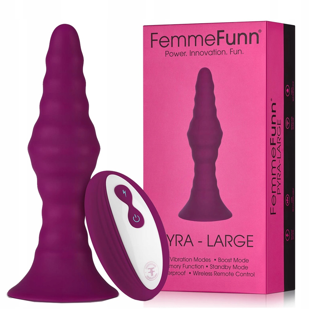 Wibrator wtyczka analna z pilotem.