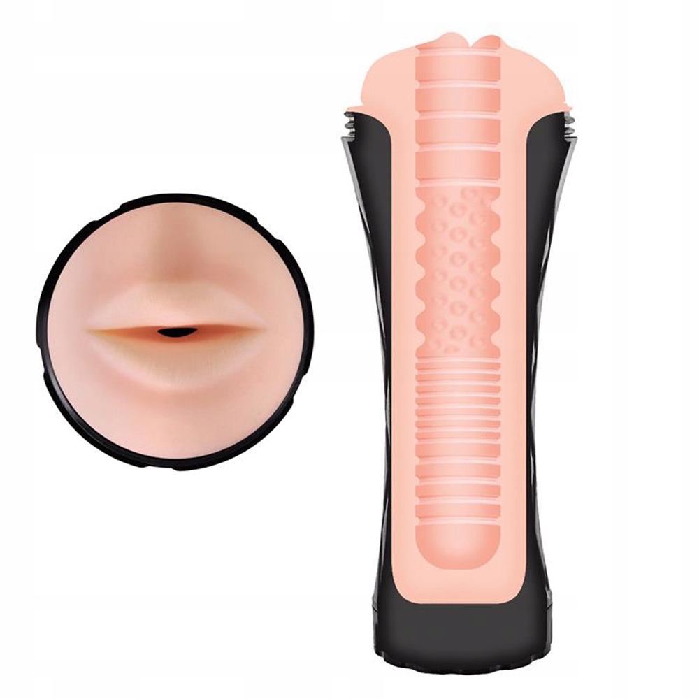 Masturbator z otworem w kształcie ust.