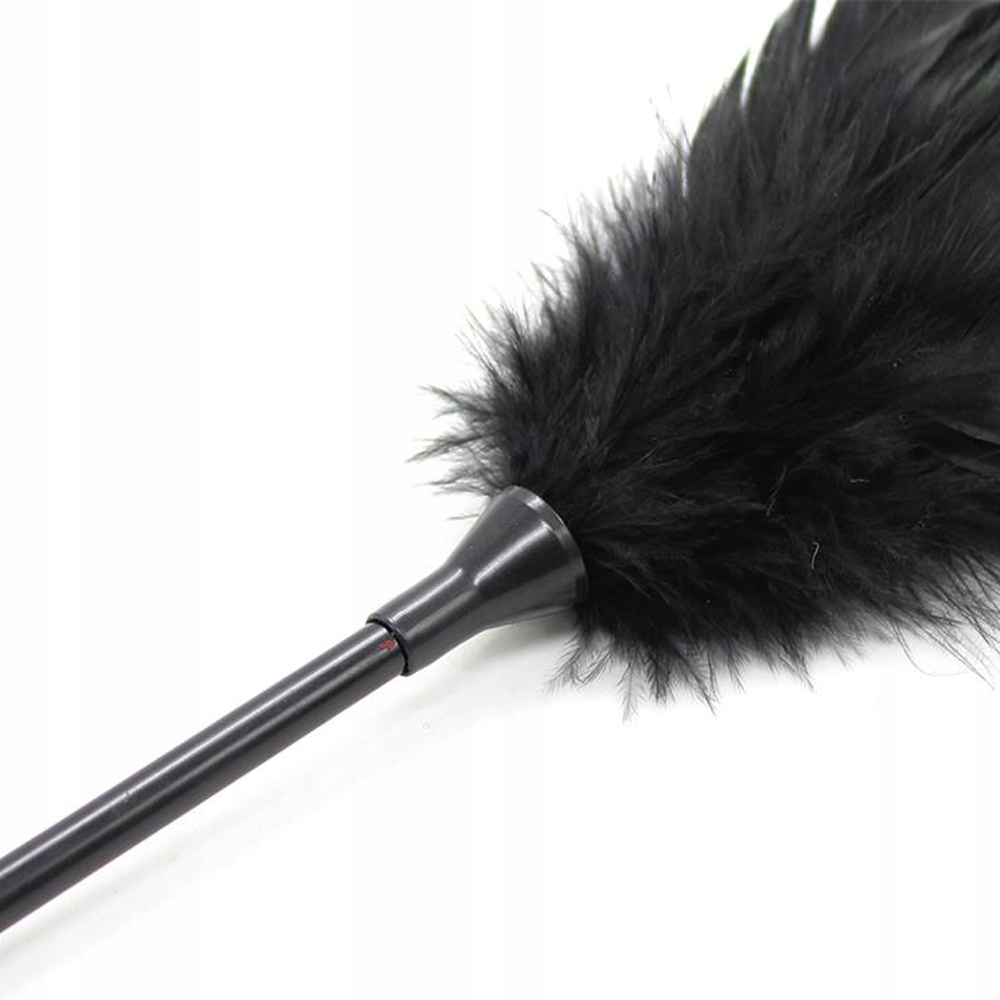 Erotyczna packa do zabaw BDSM, z piórkiem.