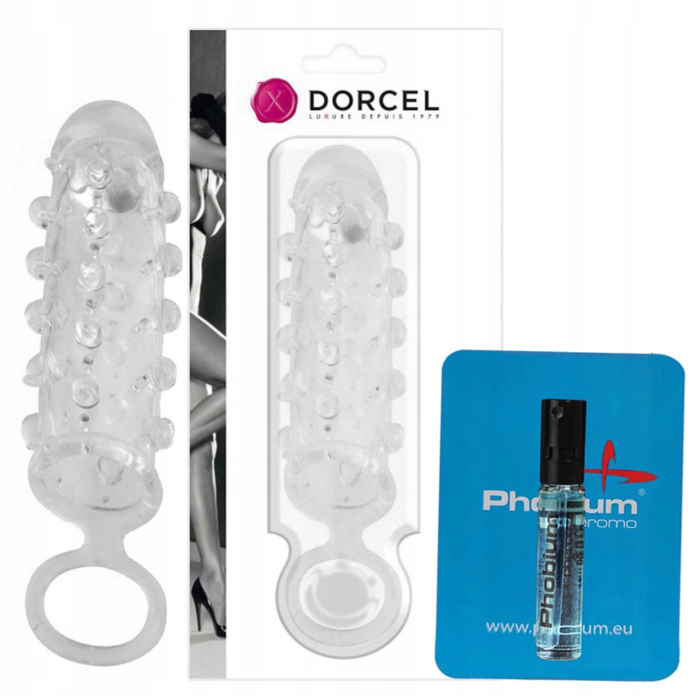 Nakładka erekcyjna, pogrubienie członka + feromony