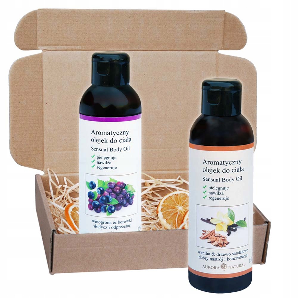 Zestaw na prezent olejki nawilżające aromatyczne pielęgnacja skóry 150 ml