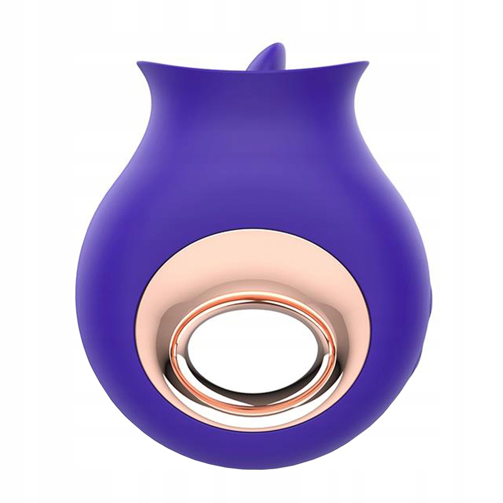 Masażer, stymulator łechtaczki z ruchomym języczkiem i wibracjami.