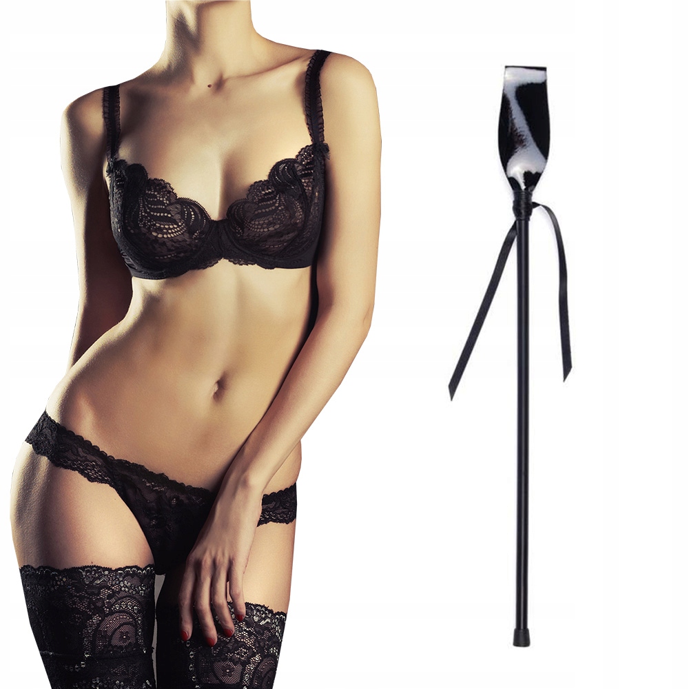 Packa do klapsów z kokardką, czarna.