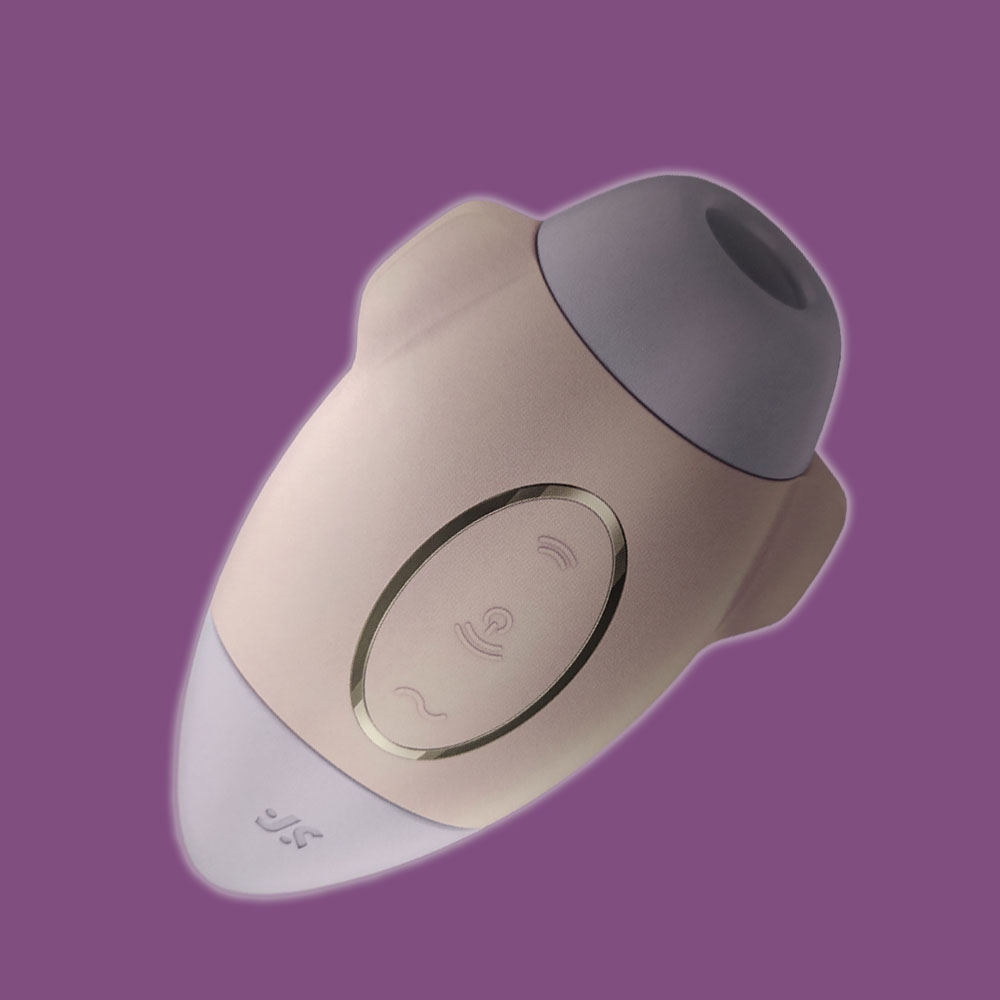 Stymulator dla kobiet w kształcie rakiety, silikonowy.