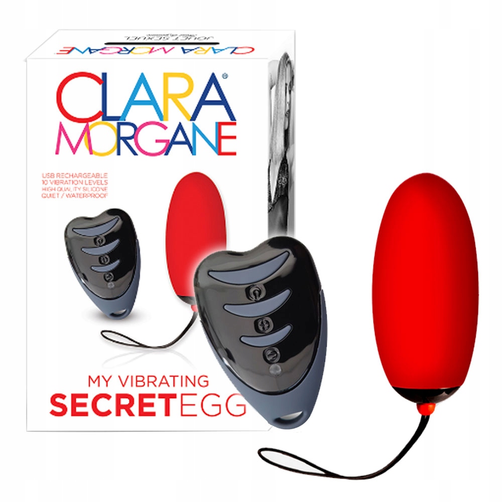 Jajeczko dopochwowe, 10 wibracji. Czerwone.