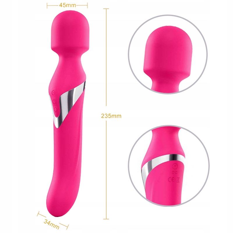 Wibrator dwustronny, dwa silniki. Feromony 5 ml.