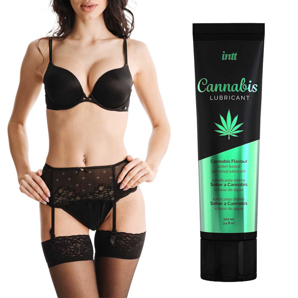 Żel wodny, nawilżający. Do seksu. Zapach marihuany 100 ml.
