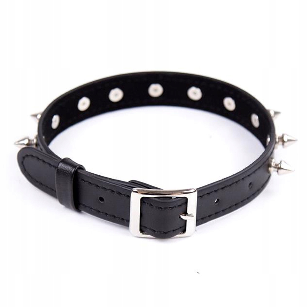 Obroża z kolcami, regulowana. BDSM. Choker.