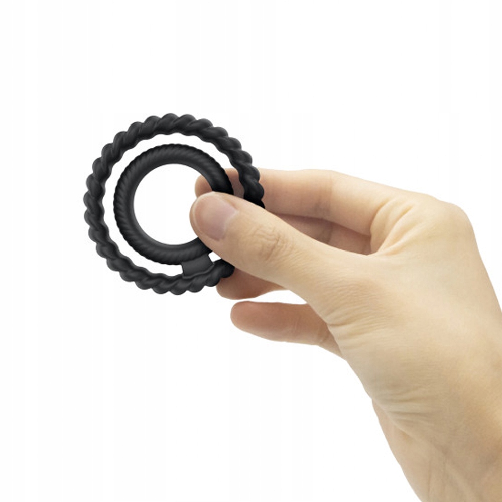 Pierścień na penisa podwójny, uciskowy.