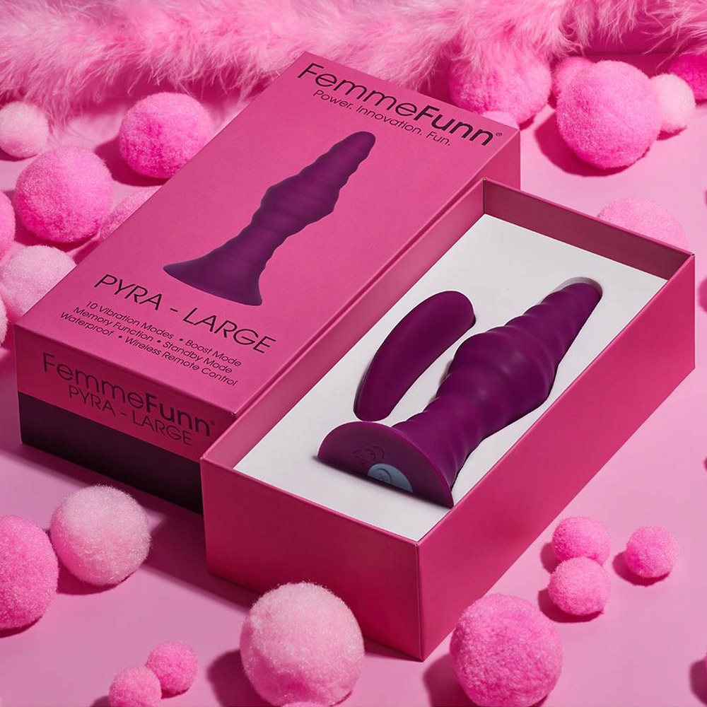 Wibrator wtyczka analna z pilotem.