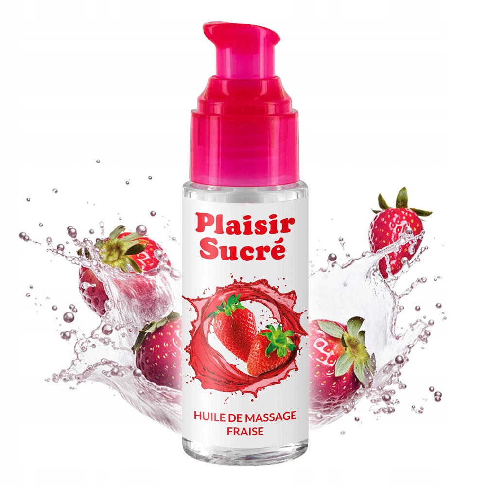 Olejek 50 ml do masażu erotycznego o aromacie soczystych truskawek