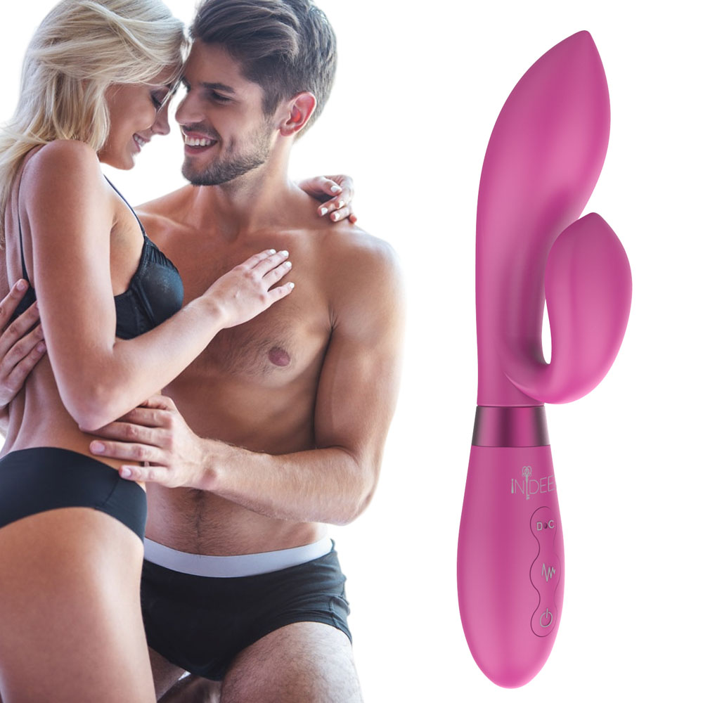 Wibrator dla kobiet, silikonowy. Stymulacja punktu G. Różowy.