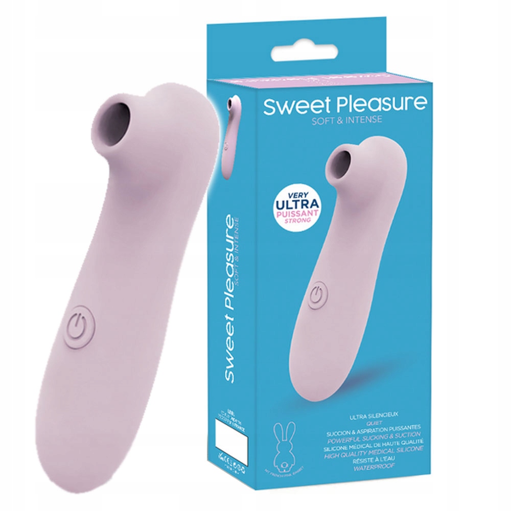 Masażer silikonowy ssący na baterie.