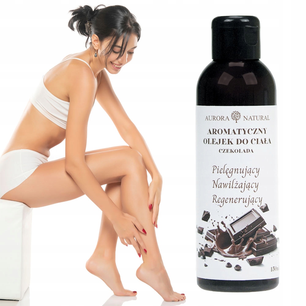 Olejek do skóry zapach czekolady. Olej migdałowy, makadamia, witamina E