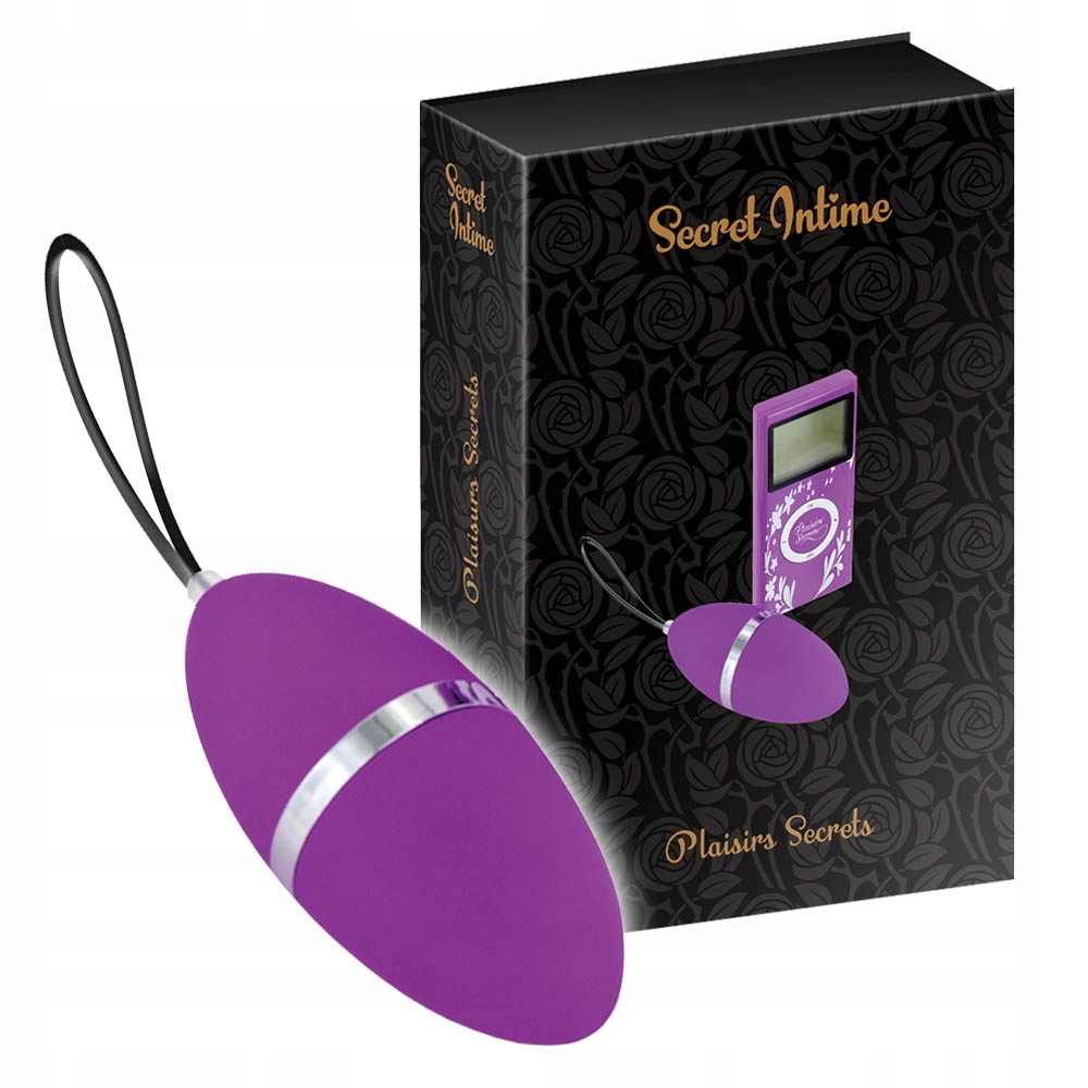 Jajeczko z wibracjami dopochwowe, masażer intymny. Sterowane pilotem LCD