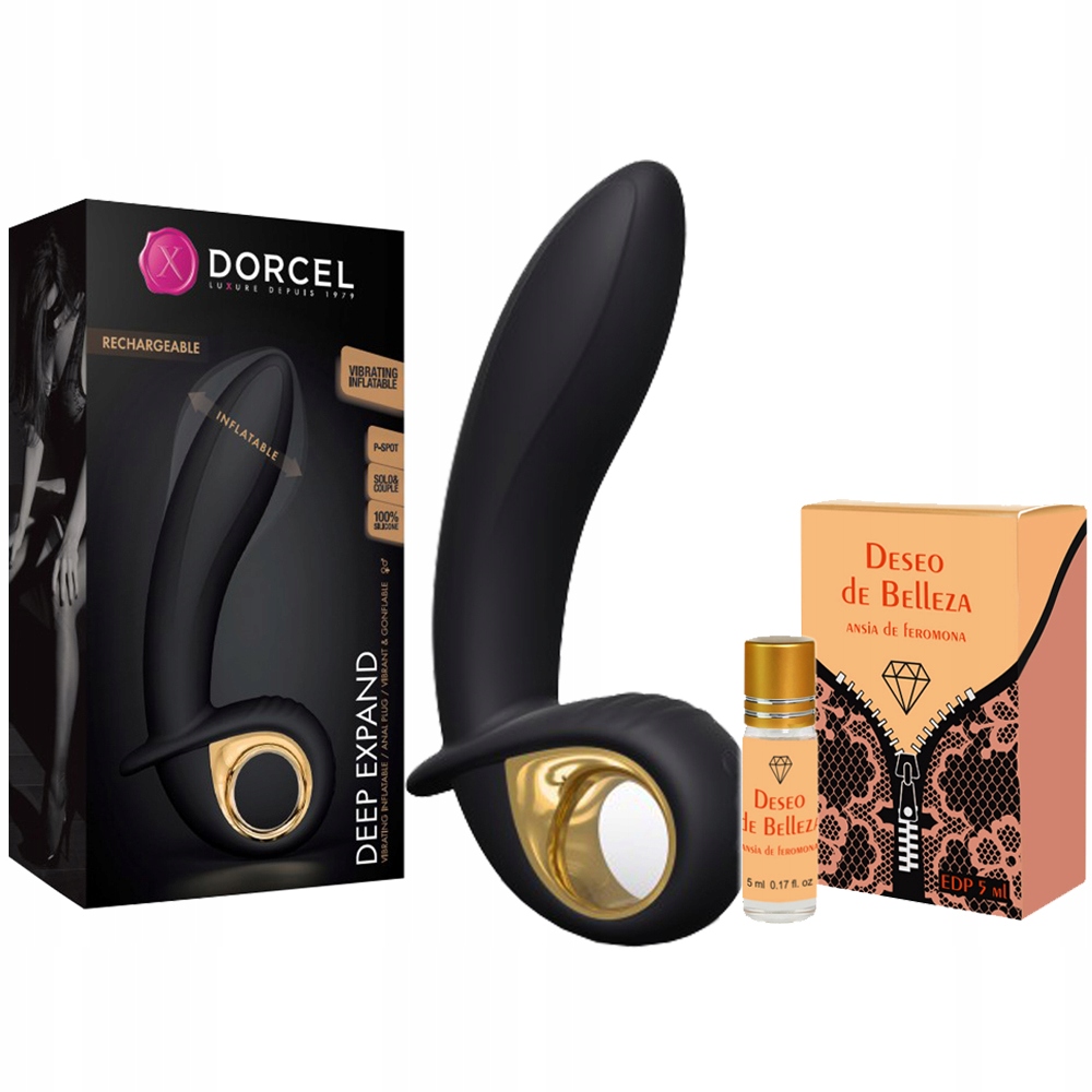 Wibrator wielofunkcyjny. Pochwa i anus + perfumy.