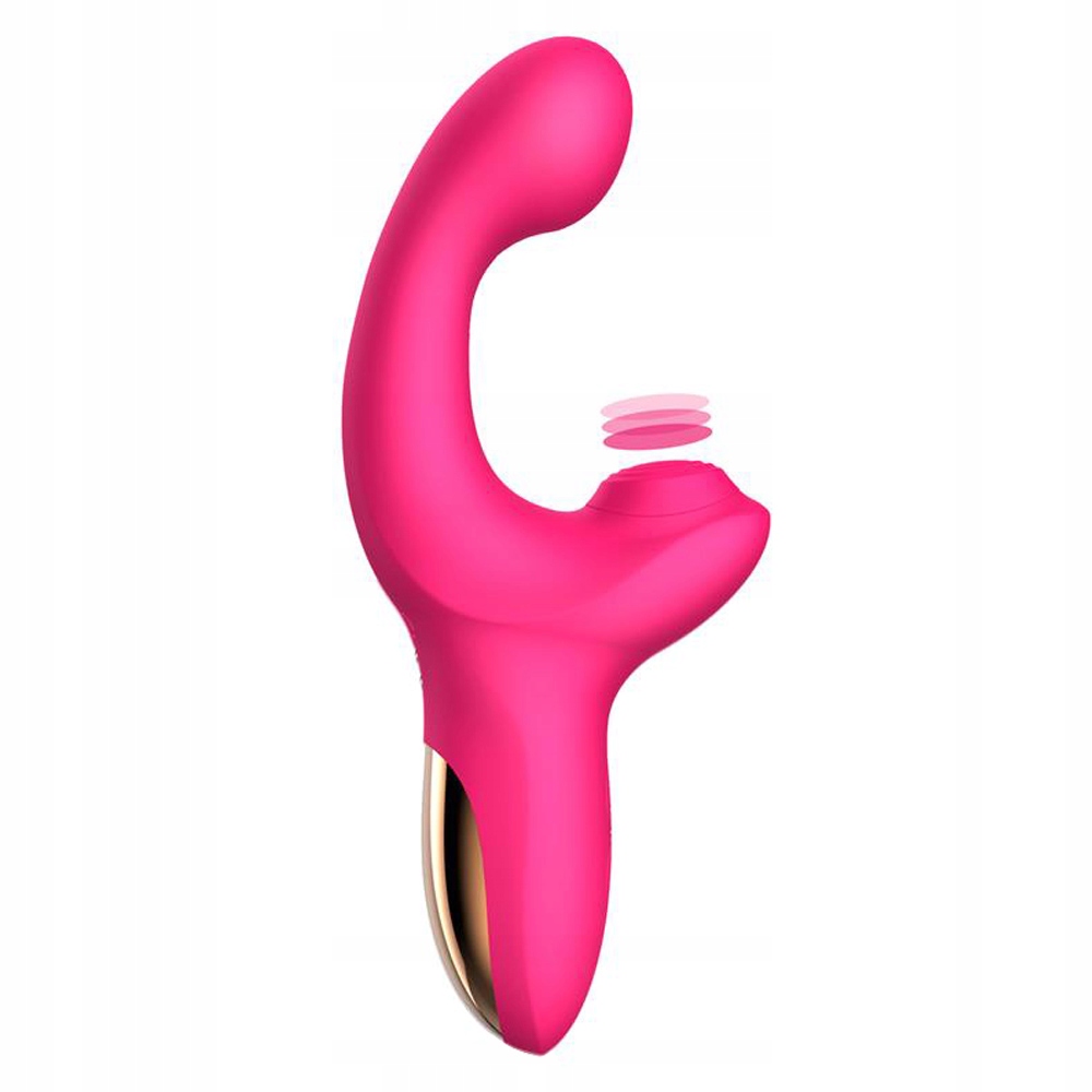 Wibrator do pochwy z pulsacjami, silikonowy. 2 silniki.