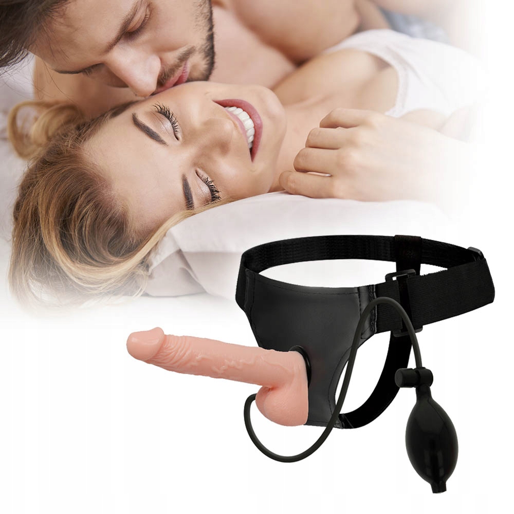 Strap-on dla kobiet, uprząż na pasku. Regulowany gadżet.