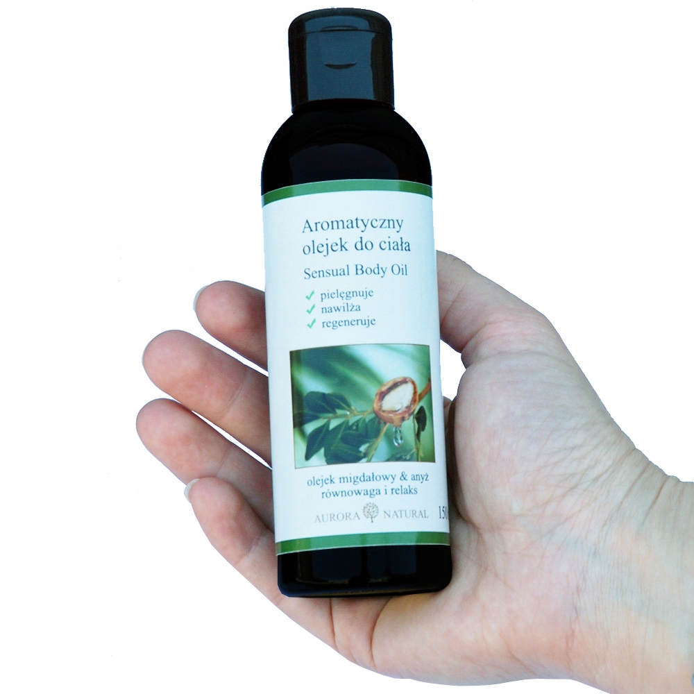 Olejek migdałowy i anyż do ciała 150 ml. Nawilża i pielęgnuje skórę.
