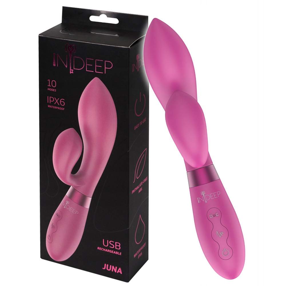 Wibrator dla kobiet, silikonowy. Stymulacja punktu G. Różowy.