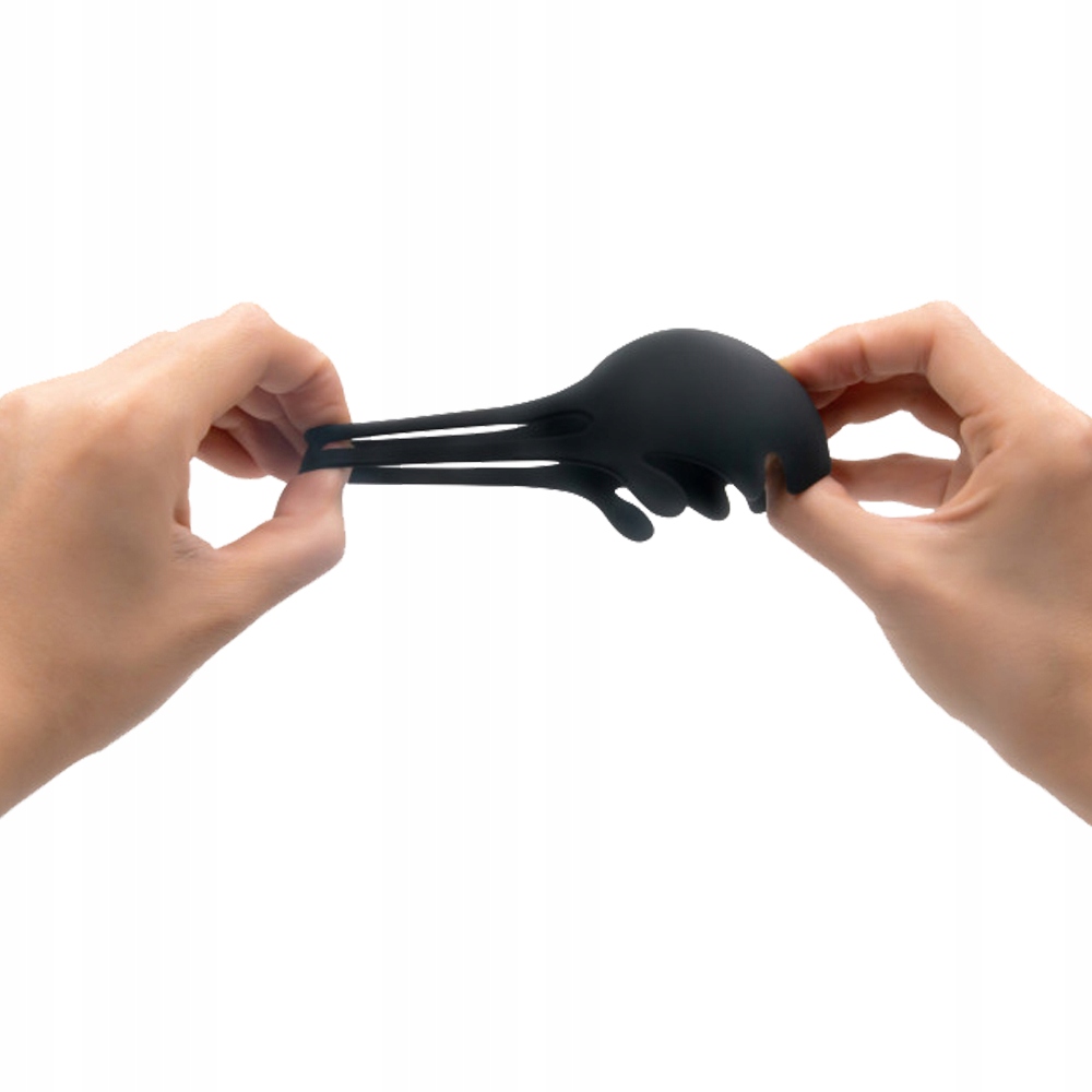 Stymulator penisa i jąder z wibracjami, perfumy.