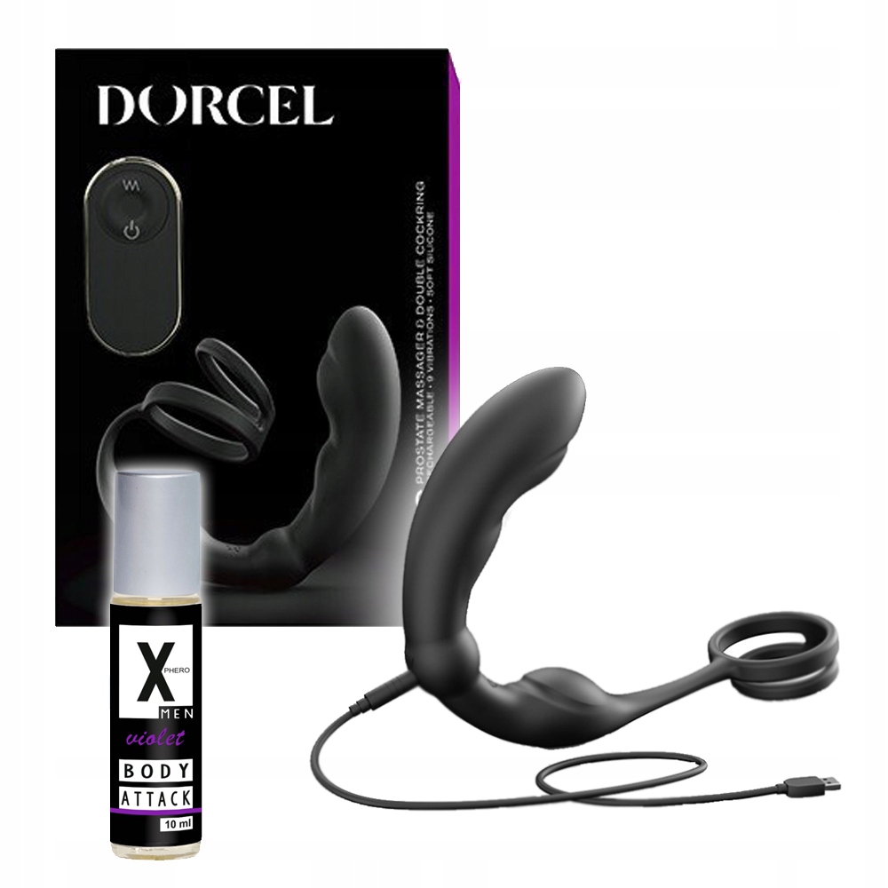 Masażer prostaty wibrujący na pilota Mocny Perfumy