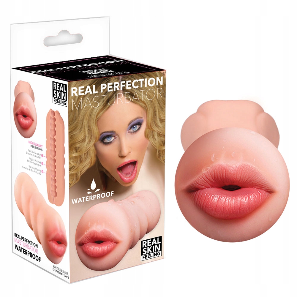 Masturbator do fellatio, z ponętnymi ustami.