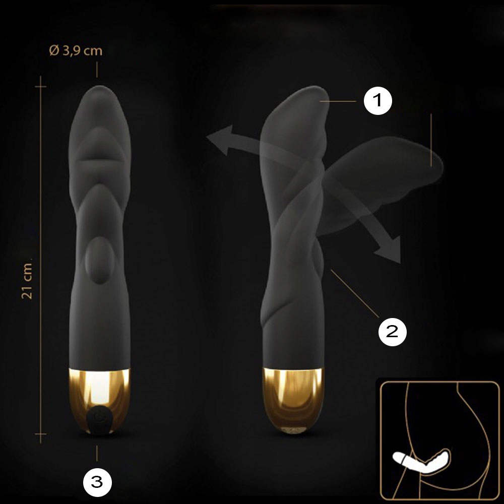 Wibrator luksusowy, wielofunkcyjny. Gratis Perfumy