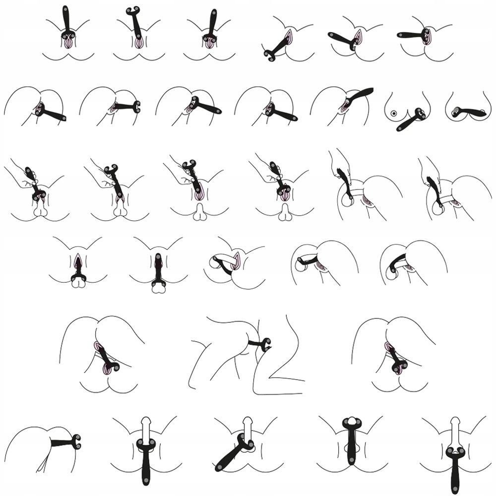 Wibrator, stymulator. Elastyczne ramiona 360°.