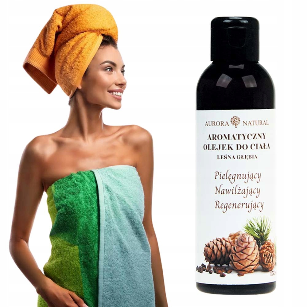 Olejek pielęgnacyjny do ciała dla kobiet Leśna Głębia 150 ml, zapach lasu