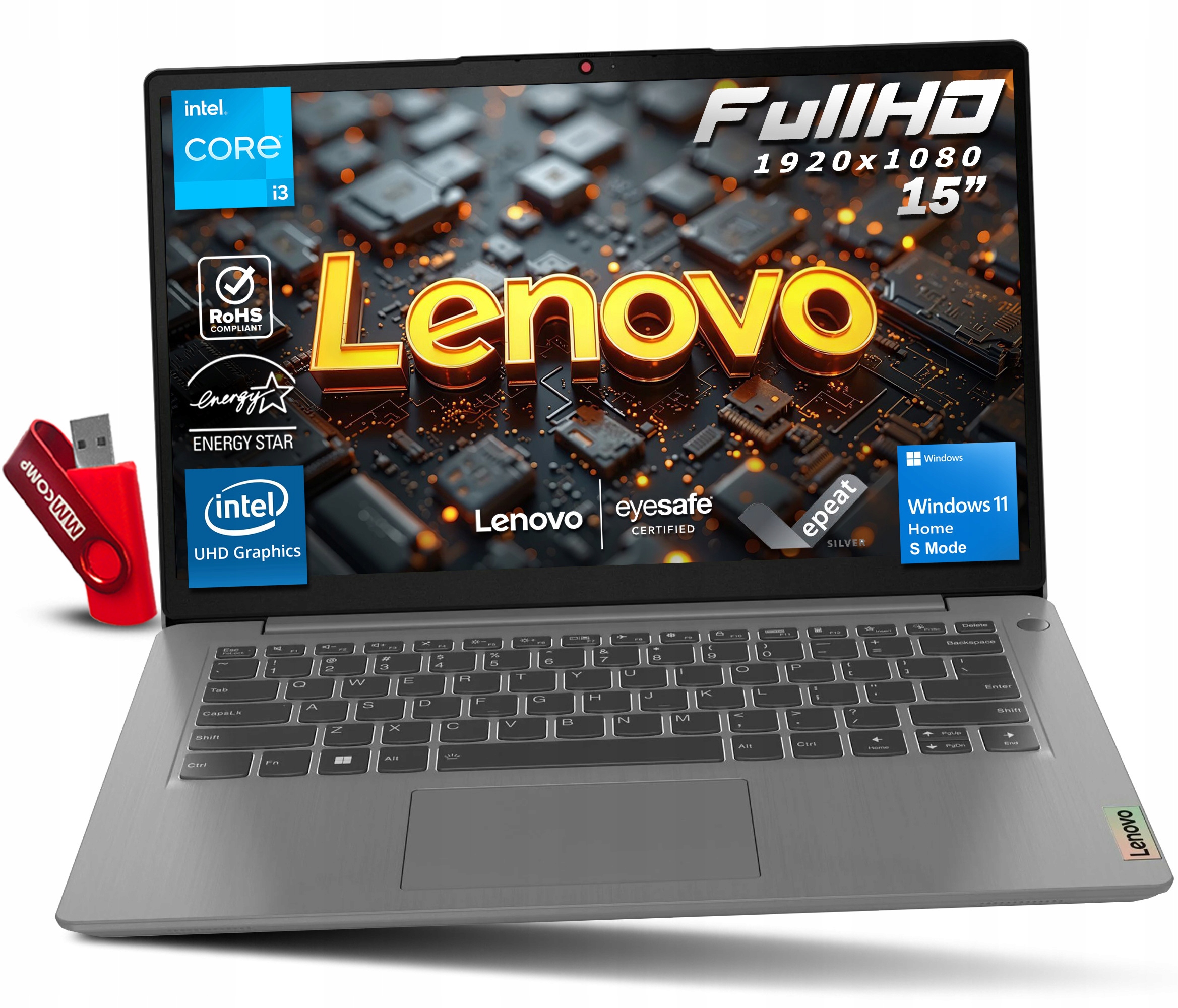 Laptop Lenovo IdeaPad Slim 3, intel core, 8 GB 512 GB SSD, 15.6