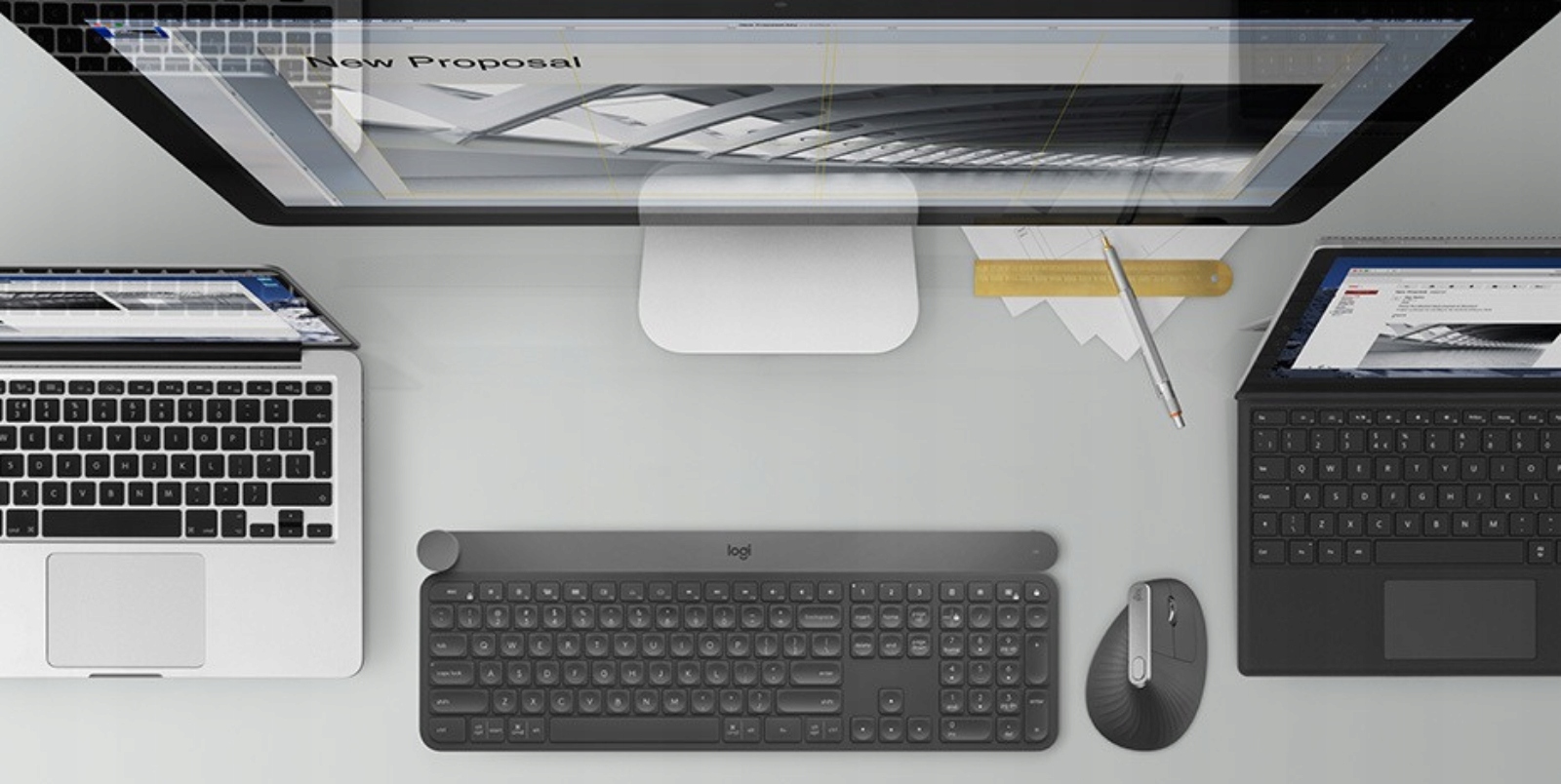 Logitech Wireless Mouse MX Vertical Graphite USB Bluetooth TO WORK - Bild 10 von 16