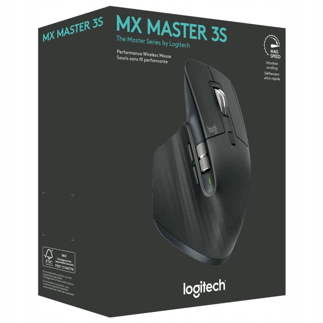 Logitech MX Master 3S Kabellose 2,4-GHz-Bluetooth-Maus ERGONOMIC