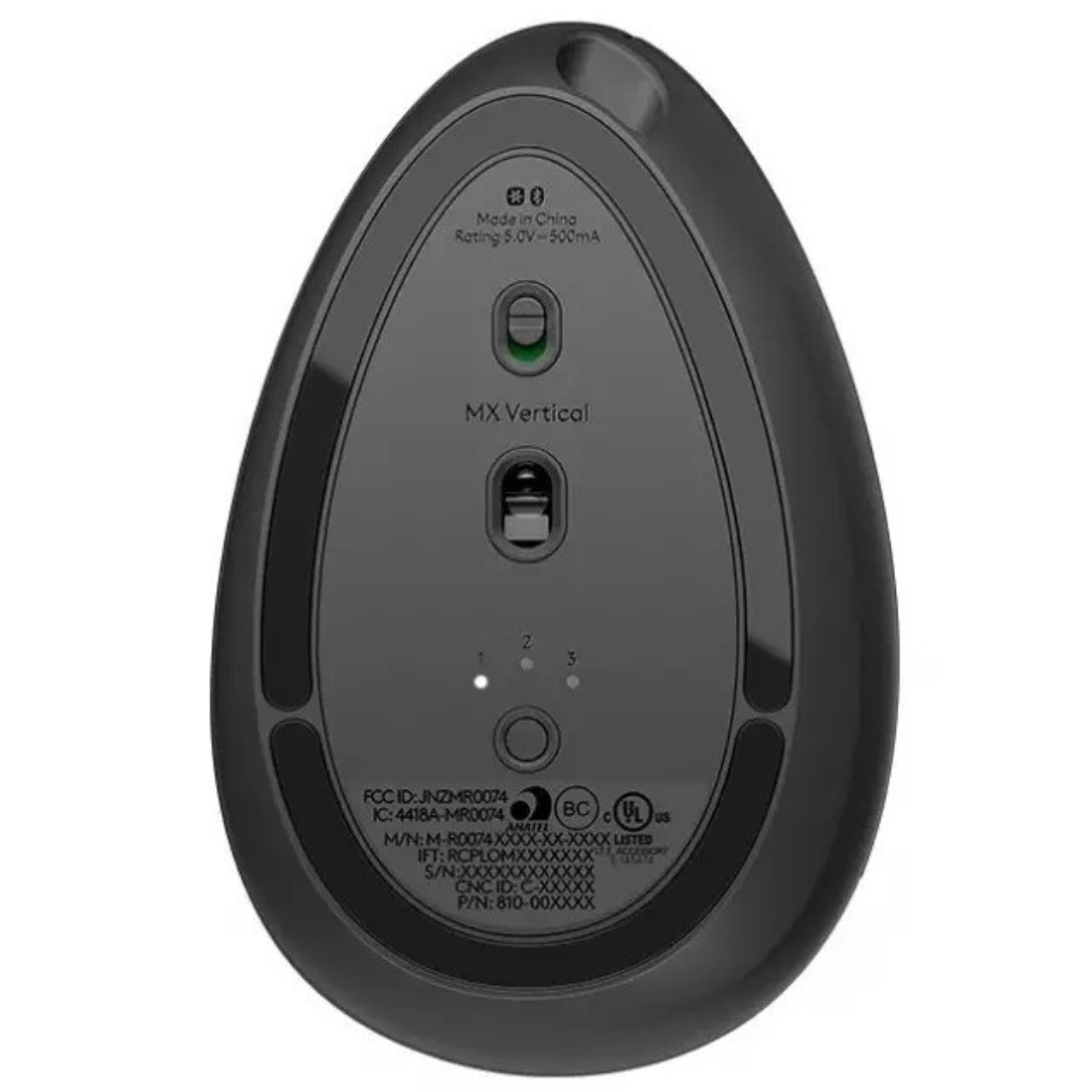 Logitech Wireless Mouse MX Vertical Graphite USB Bluetooth TO WORK - Bild 5 von 16